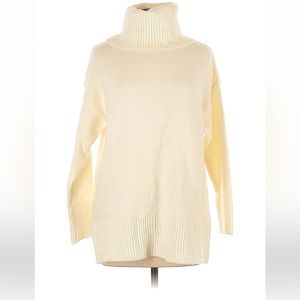 MANGO Cream Turtleneck Sweater. US Size Small